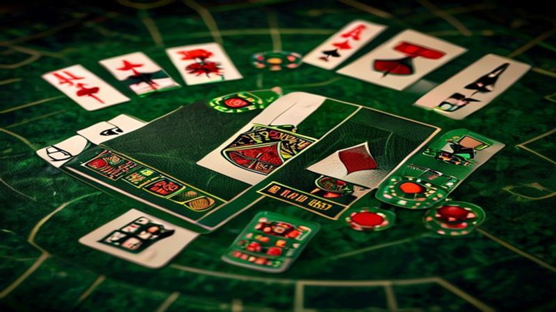Minh họa bàn blackjack trực tuyến